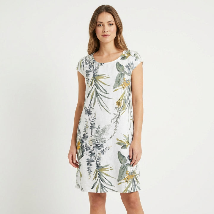 Gala | Abito Dritto Stampato Botanico Donna