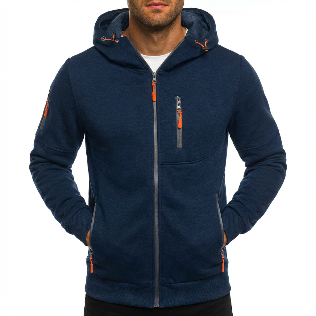 Gilbert | Giacca con Cappuccio e Cerniera Intera da Uomo