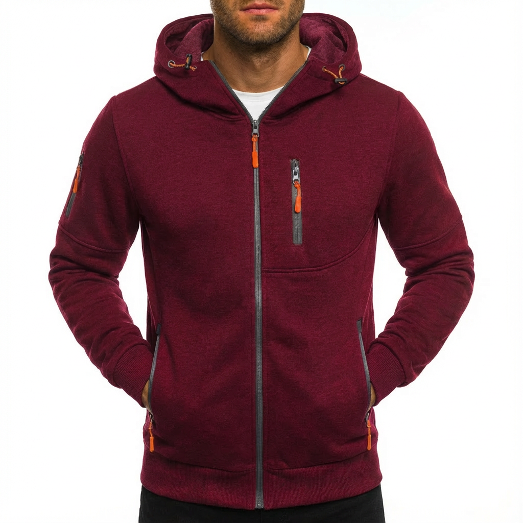 Gilbert | Giacca con Cappuccio e Cerniera Intera da Uomo