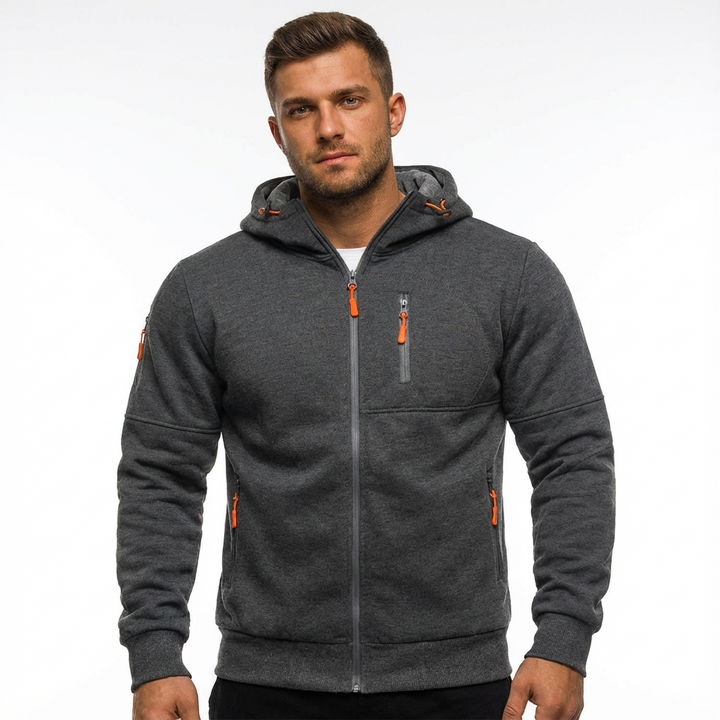 Gilbert | Giacca con Cappuccio e Cerniera Intera da Uomo