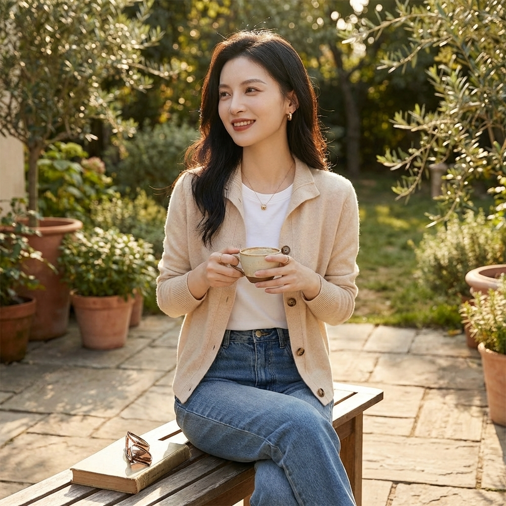 Grace | Cárdigan de Mujer con Botones Delanteros