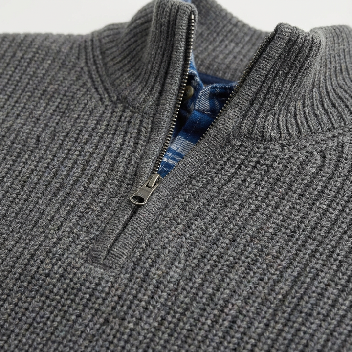 Grayson | Maglione da Uomo con Cerniera a Quarto Corto