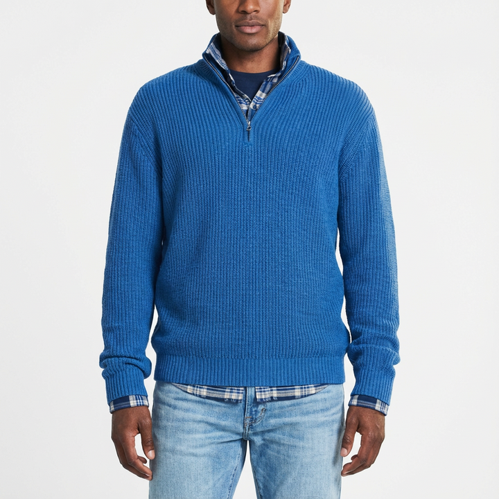 Grayson | Maglione da Uomo con Cerniera a Quarto Corto