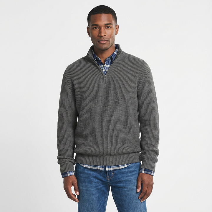 Grayson | Maglione da Uomo con Cerniera a Quarto Corto