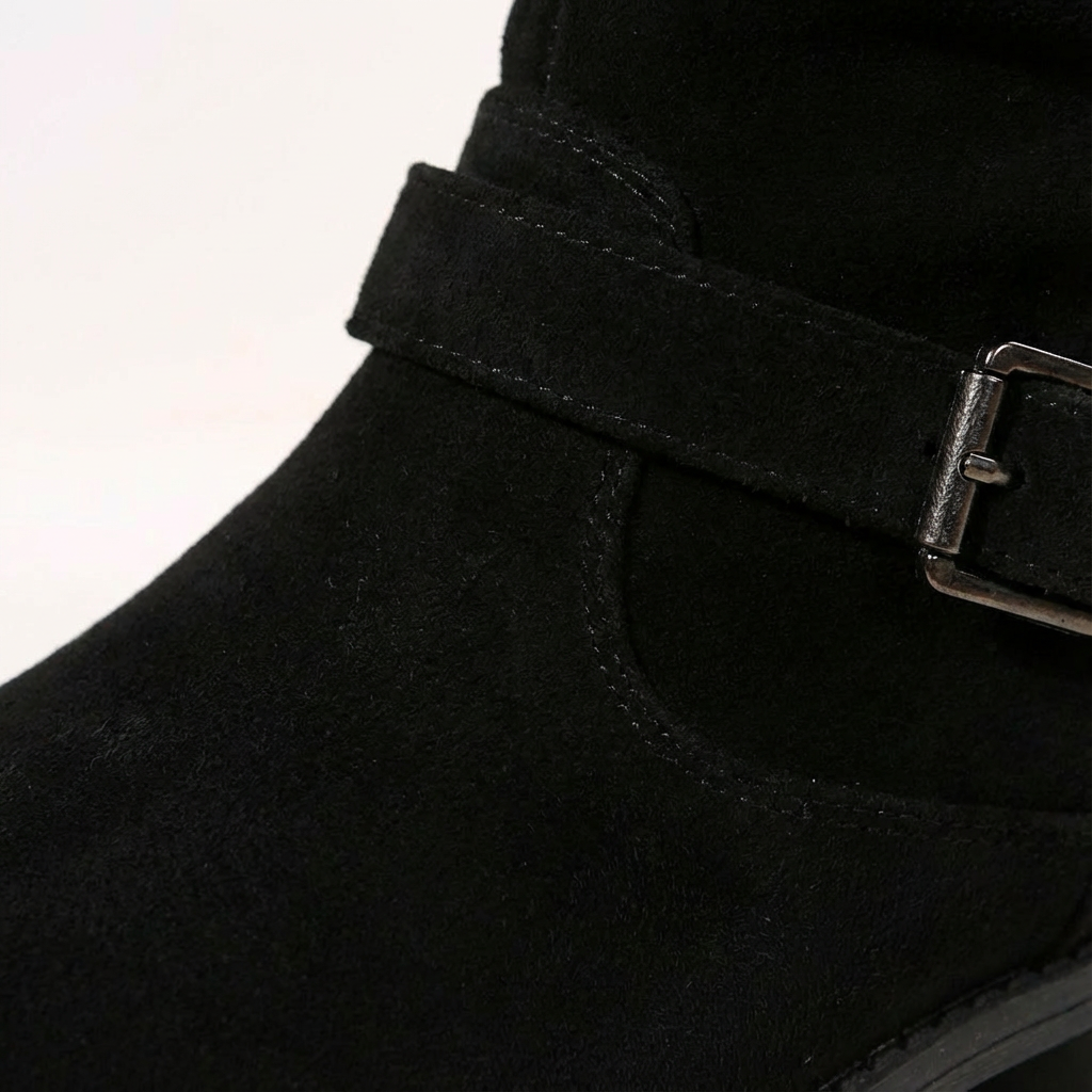 Hazel | Stivali da Donna a Mezza Gamba con Tacco Largo e Design Slouch