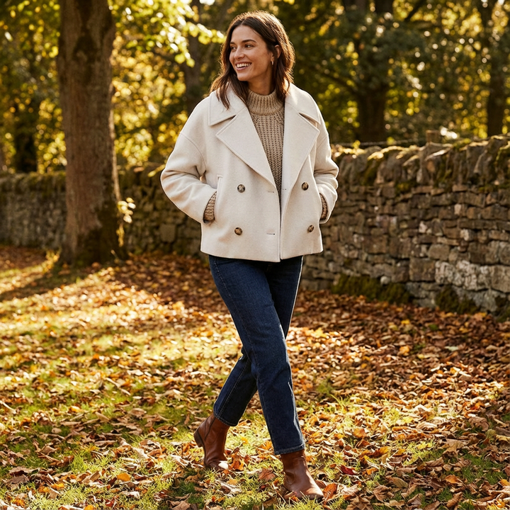 Holly | Cappotto doppiopetto da donna taglia grande