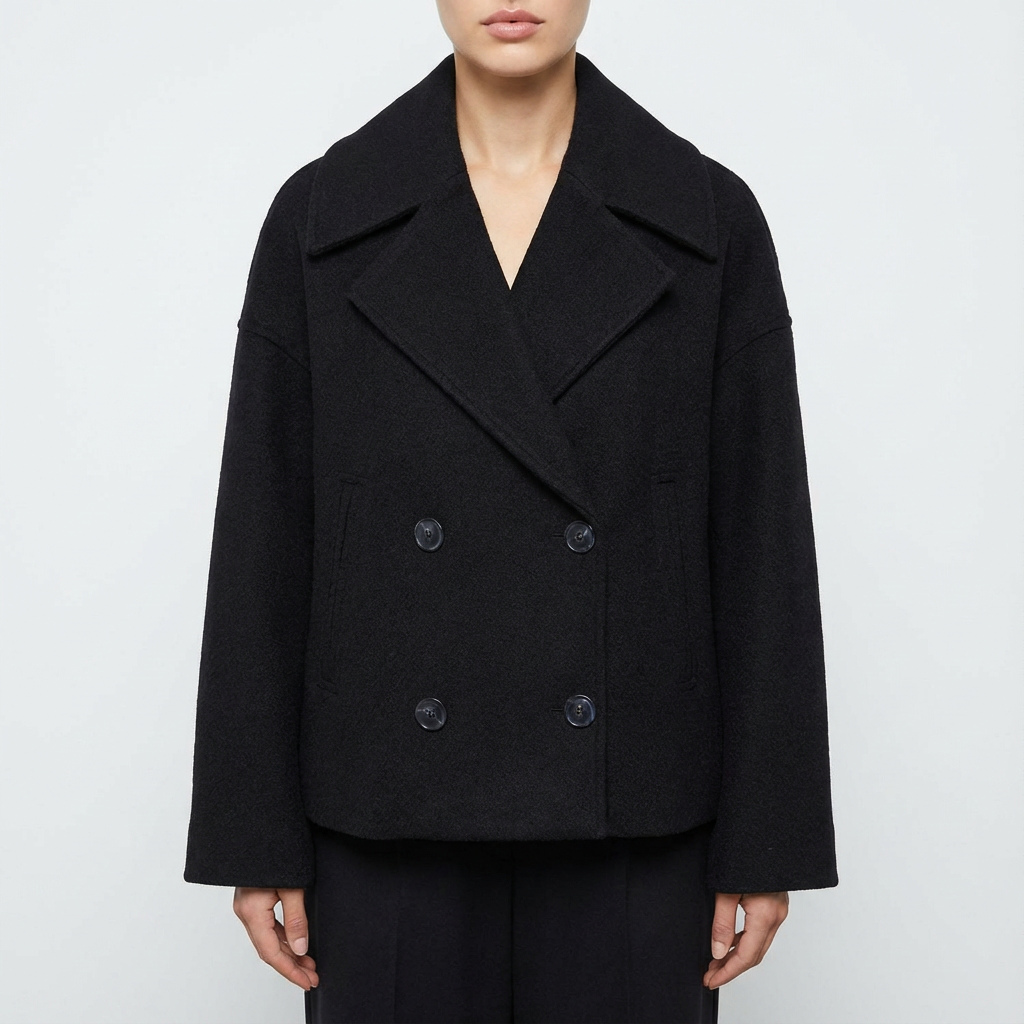 Holly | Cappotto doppiopetto da donna taglia grande