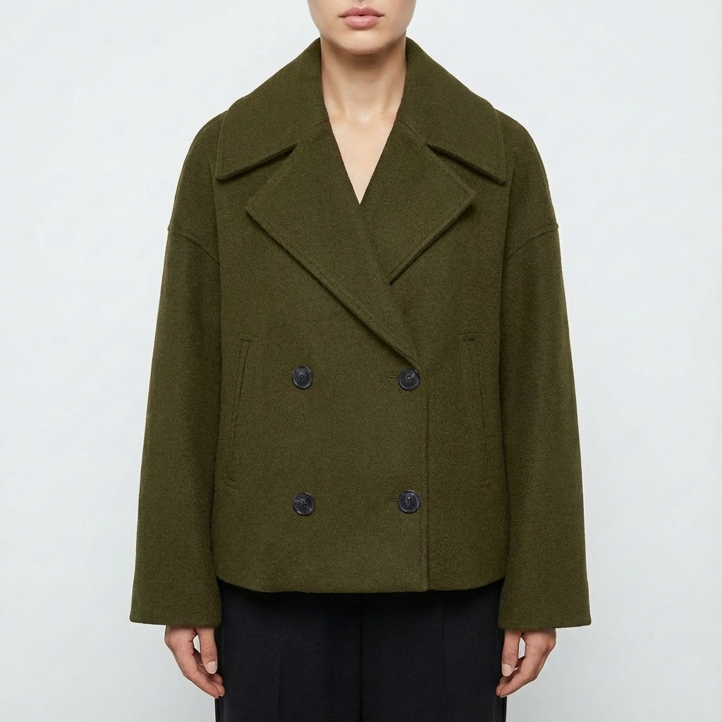 Holly | Cappotto doppiopetto da donna taglia grande