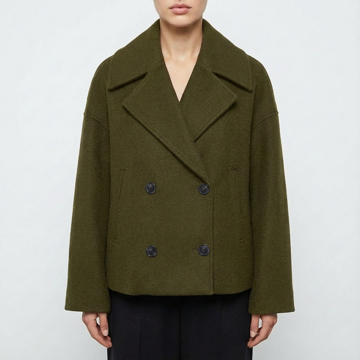 Holly | Cappotto doppiopetto da donna taglia grande