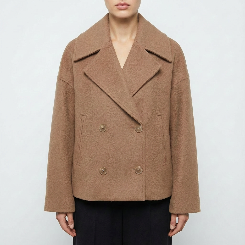 Holly | Cappotto doppiopetto da donna taglia grande