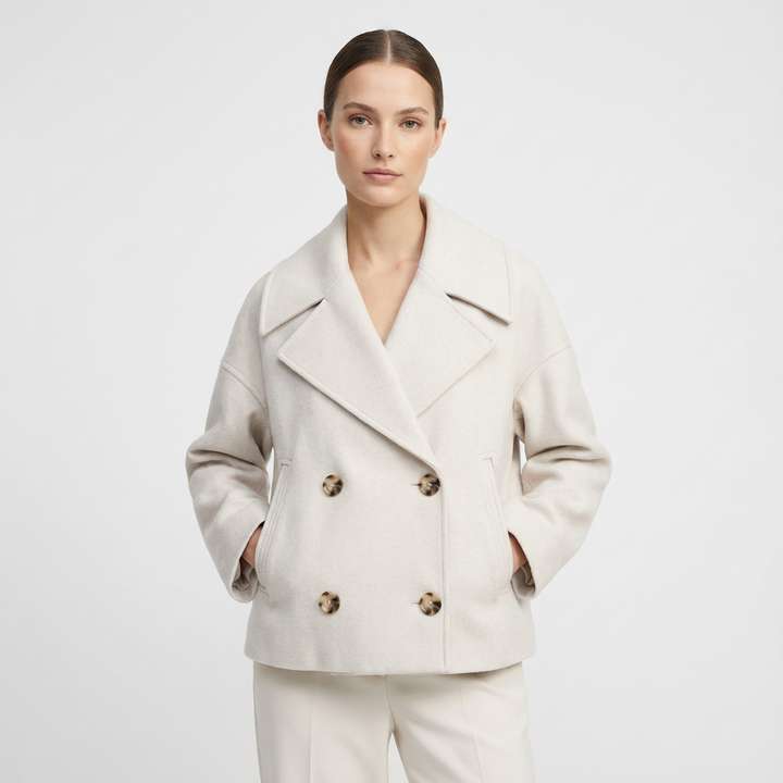 Holly | Cappotto doppiopetto da donna taglia grande