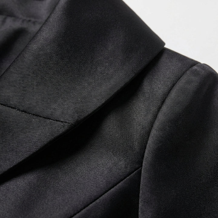 Honorata | Abito Midi Donna Incrociato con Colletto a Risvolto e Svasatura