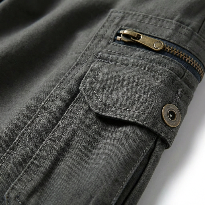 Hugo | Bermudas Cargo Hombre Con Bolsillos Con Cremallera Y Anilla Metálica | Utility