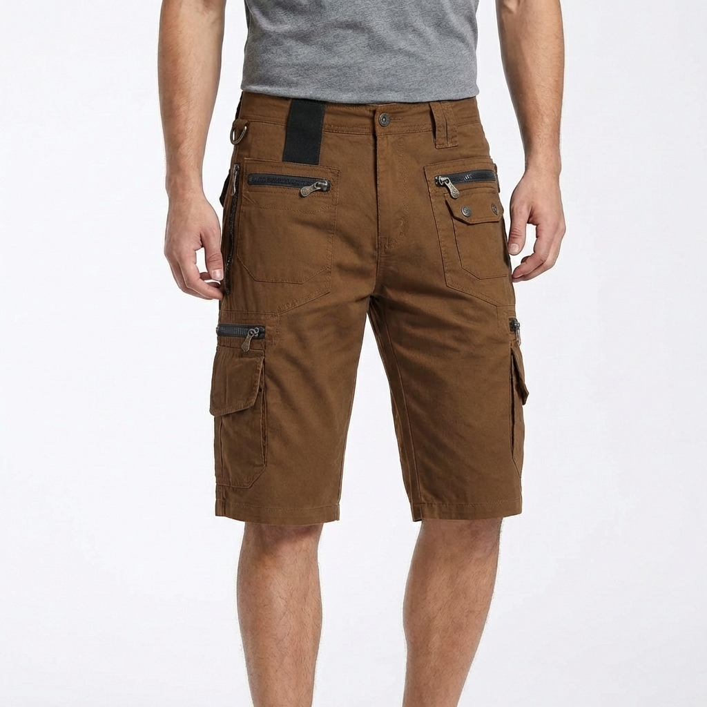 Hugo | Bermudas Cargo Hombre Con Bolsillos Con Cremallera Y Anilla Metálica | Utility