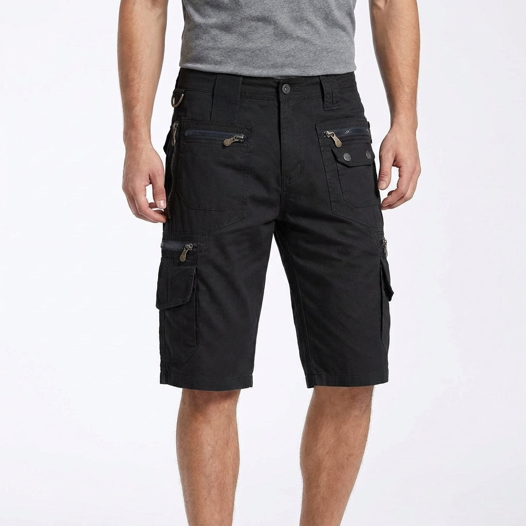 Hugo | Bermudas Cargo Hombre Con Bolsillos Con Cremallera Y Anilla Metálica | Utility