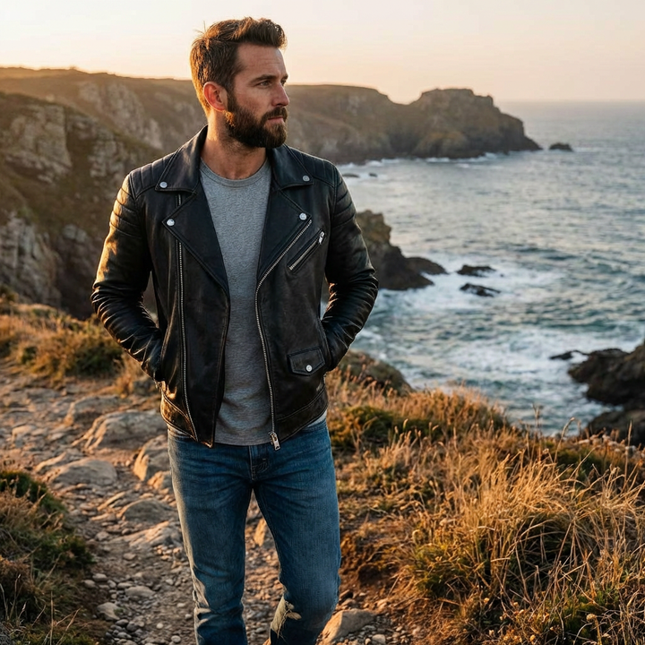 Hugo | Chaqueta Biker Cremallera Hombre