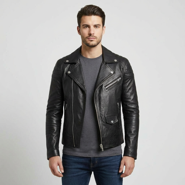 Hugo | Chaqueta Biker Cremallera Hombre
