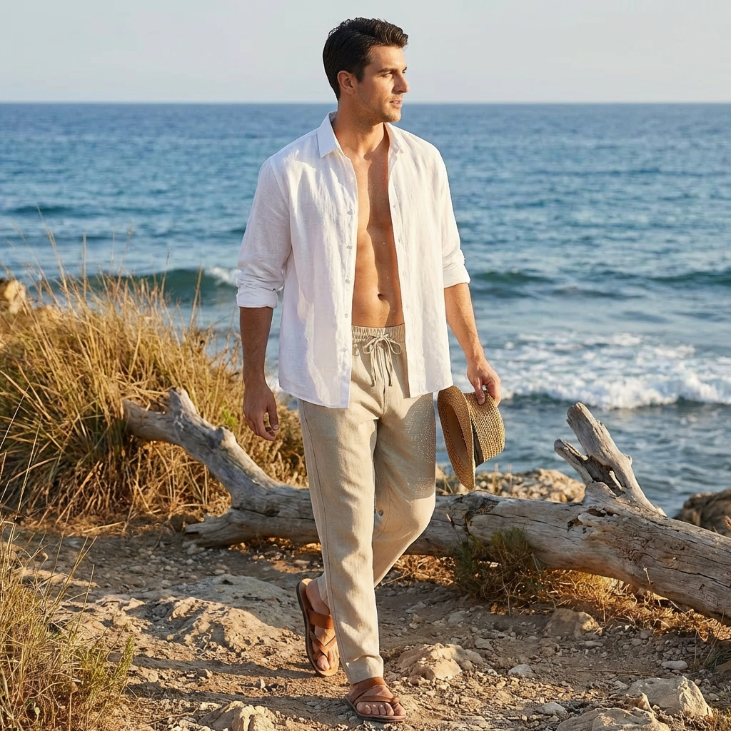 Hugo | Pantalón Hombre Con Cintura Con Cordón Y Bajo Ajustado | Casual