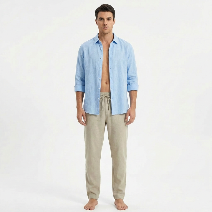 Hugo | Pantalón Hombre Con Cintura Con Cordón Y Bajo Ajustado | Casual