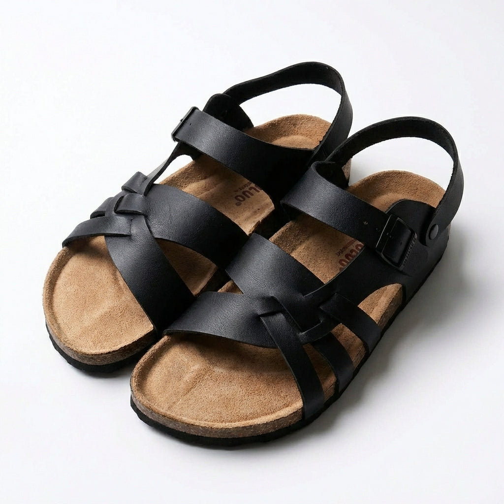 Hugo | Sandali Uomo con Cinghie Intrecciate e Chiusura a Fibbia | Informale