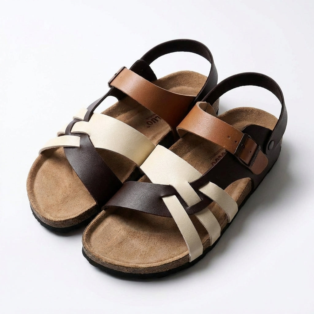 Hugo | Sandali Uomo con Cinghie Intrecciate e Chiusura a Fibbia | Informale