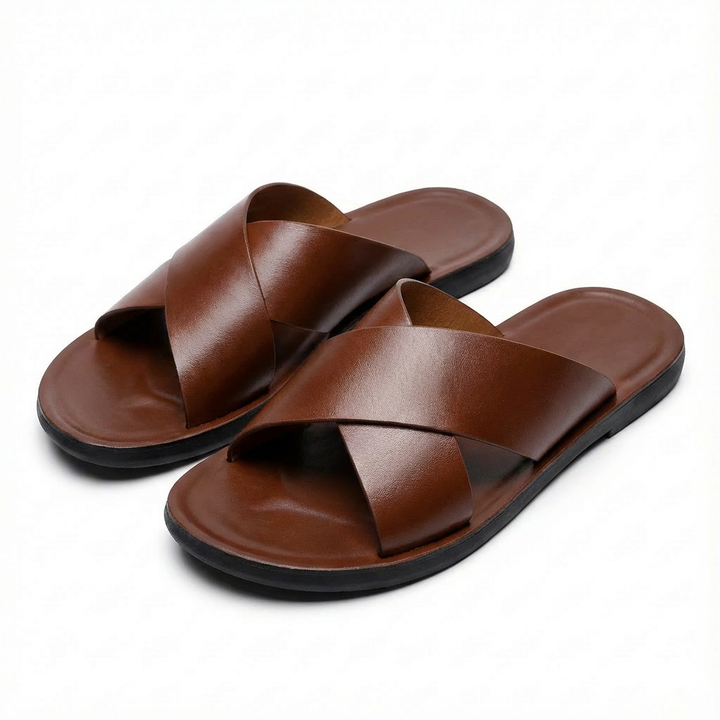 Hugo | Unisex Sandalias Slide Con Tiras Cruzadas Y Suela Plana | Minimalista
