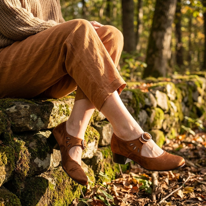 Inés | Zapatos Mary Jane con Hebilla Tacón Bajo Mujer