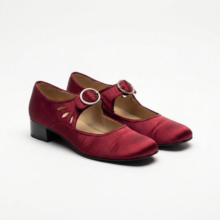 Inés | Zapatos Mary Jane con Hebilla Tacón Bajo Mujer