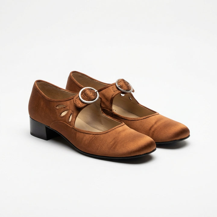 Inés | Zapatos Mary Jane con Hebilla Tacón Bajo Mujer