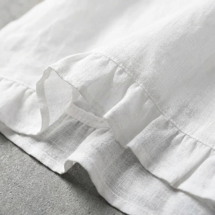 Iris | Blusa Holgada Volantes Manga Corta Mujer