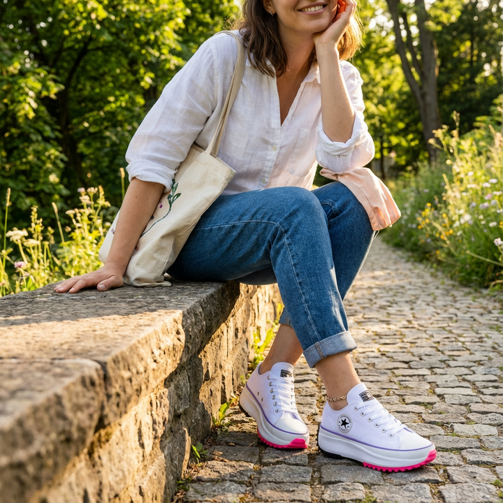 Janet | Scarpe con Zeppa e Lacci da Donna