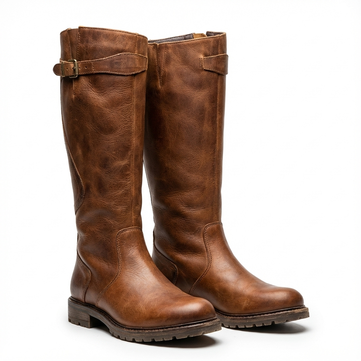 Jayla | Stivali alti da equitazione con fibbia fino al ginocchio per donna