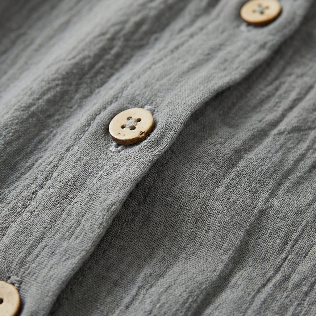 Jimena | Donna Camicetta con Scollo a V e Bottoni Casual