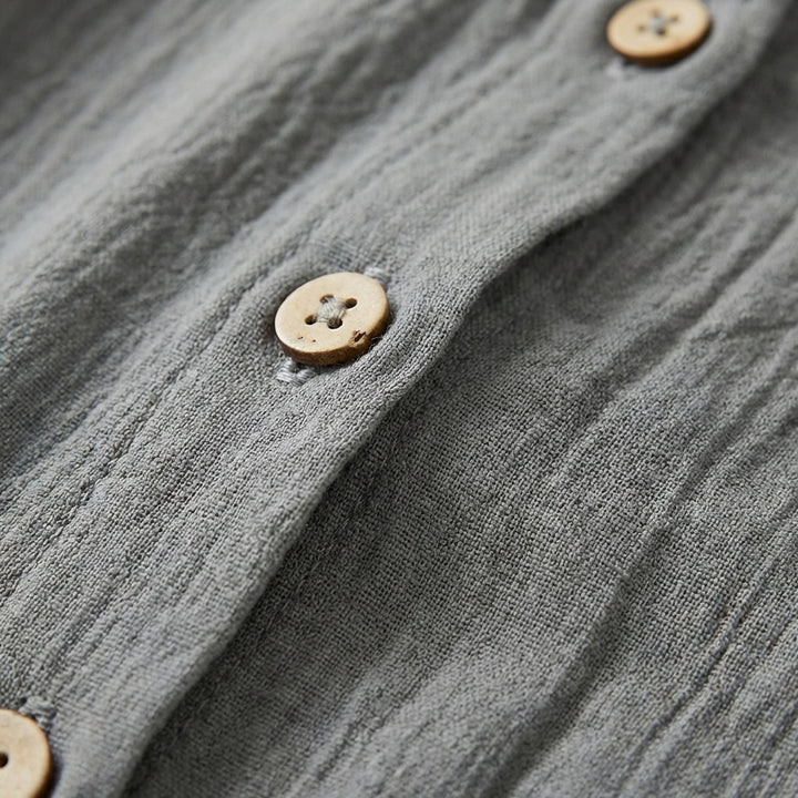 Jimena | Donna Camicetta con Scollo a V e Bottoni Casual