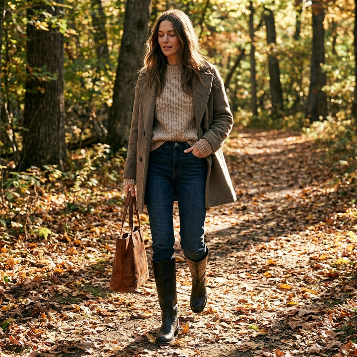 Jimena | Stivali Donna Alti Stivale Dritto Tacco Basso