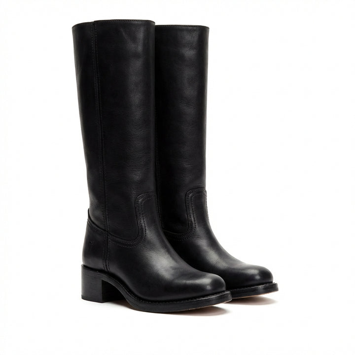 Jimena | Stivali Donna Alti Stivale Dritto Tacco Basso