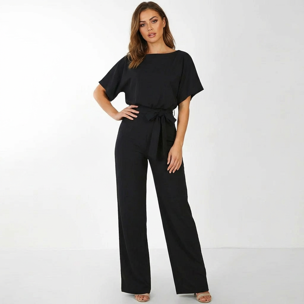 Karina | Mono de Mujer de Pierna Ancha con Cinturón