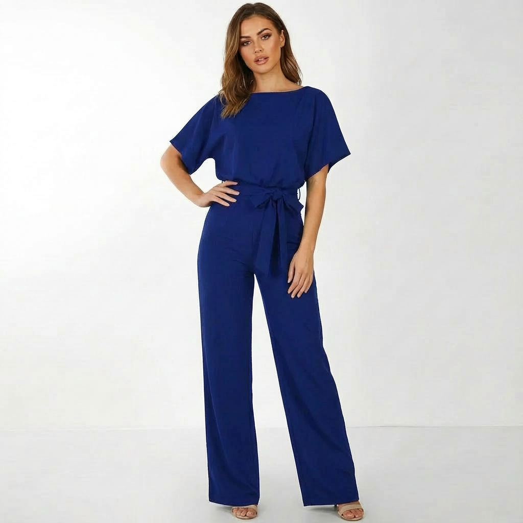 Karina | Mono de Mujer de Pierna Ancha con Cinturón