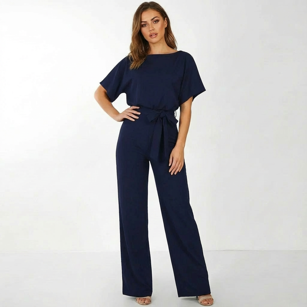 Karina | Mono de Mujer de Pierna Ancha con Cinturón