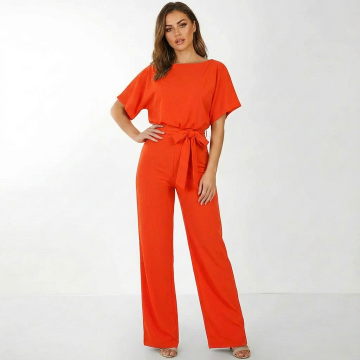 Karina | Mono de Mujer de Pierna Ancha con Cinturón