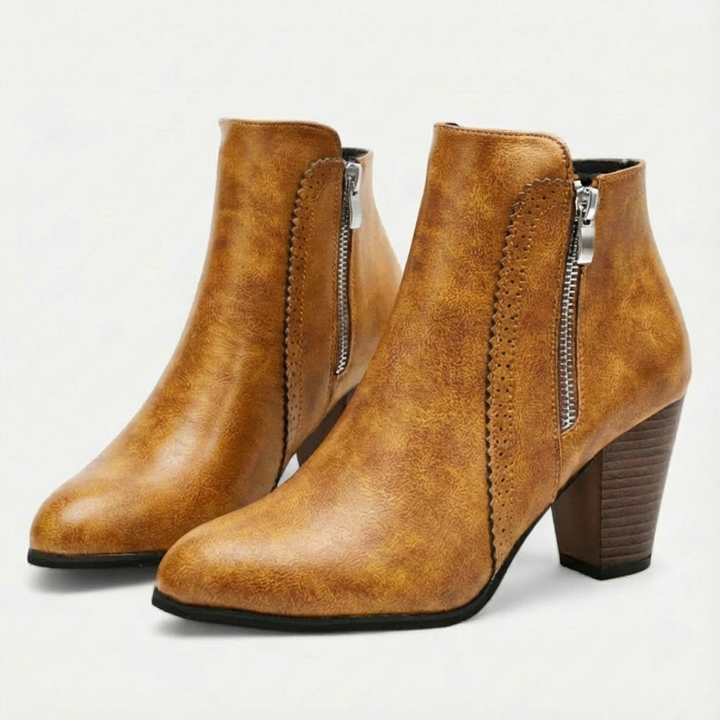 Kayla | Stivaletti con Tacco Largo da Donna