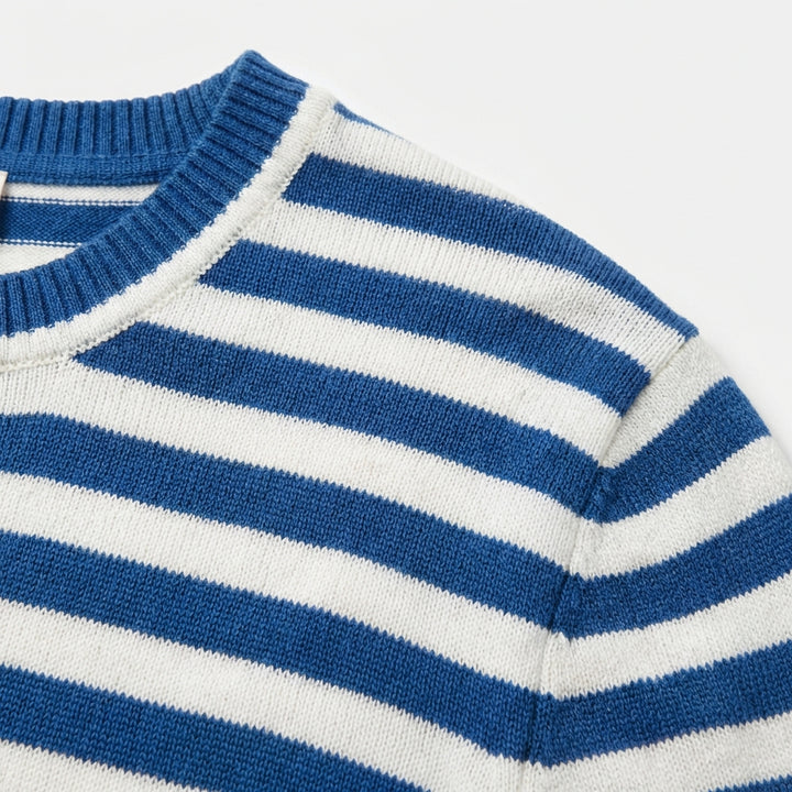 Laia | Jersey de Rayas Cuello Redondo Casual Mujer