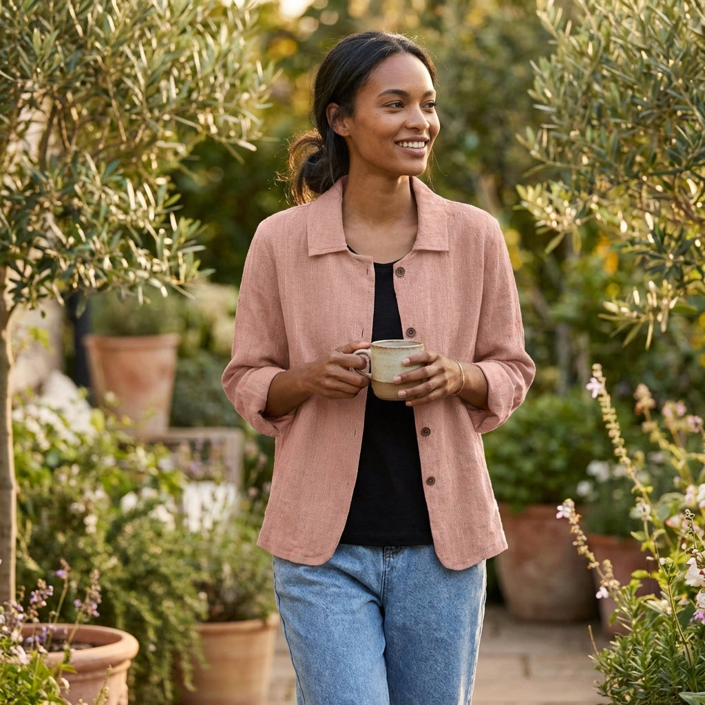 Laia | Sobrecamisa Holgada con Botones Mujer Casual