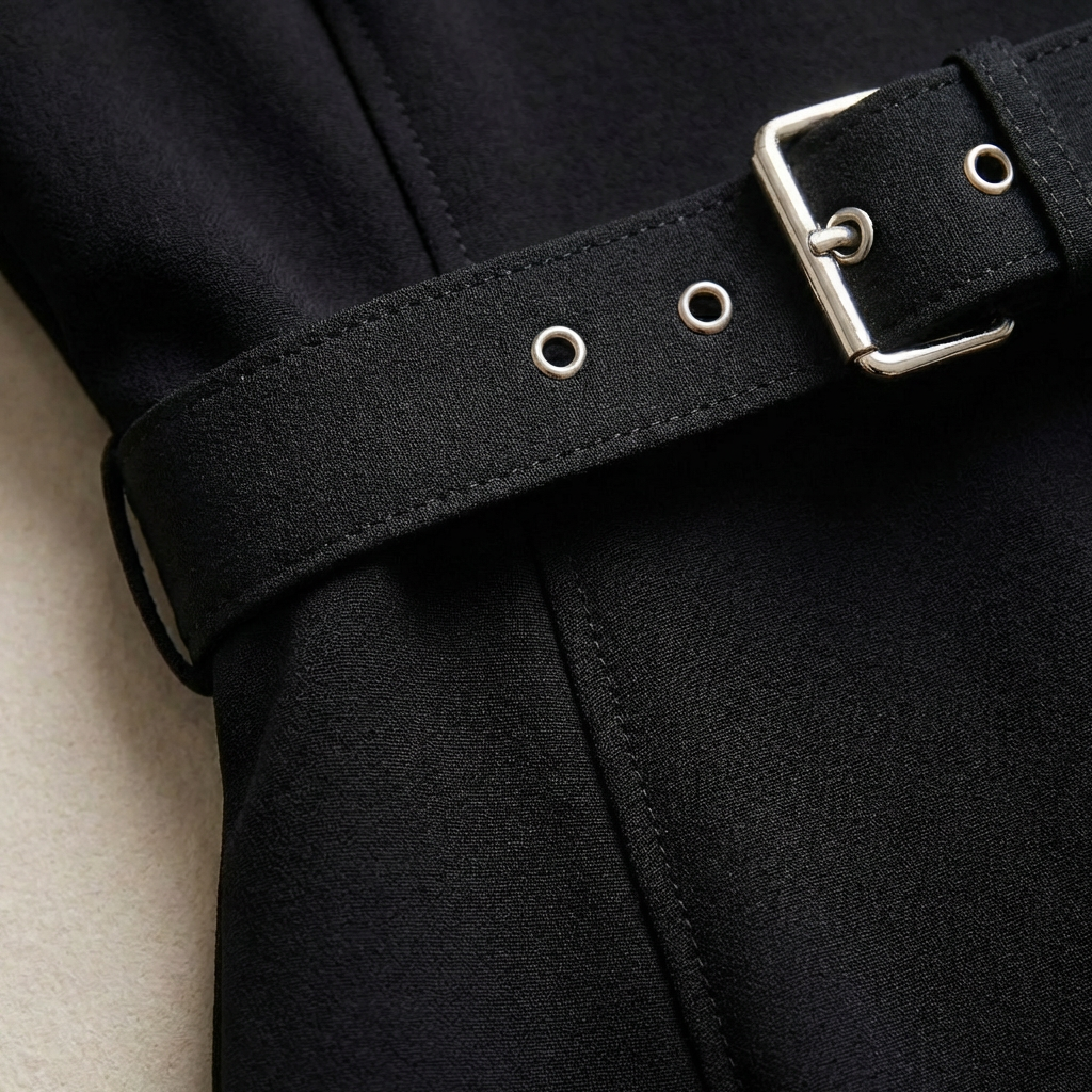 Laia | Vestito Midi con Cintura Donna Elegante