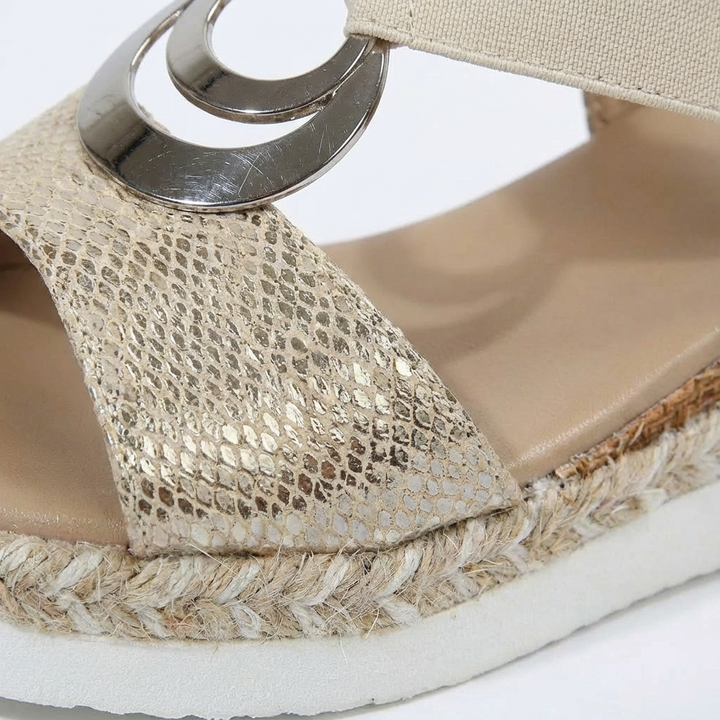 Lauren | Sandali con Zeppa e Cinturino alla Caviglia da Donna