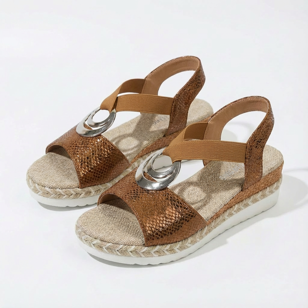 Lauren | Sandali con Zeppa e Cinturino alla Caviglia da Donna