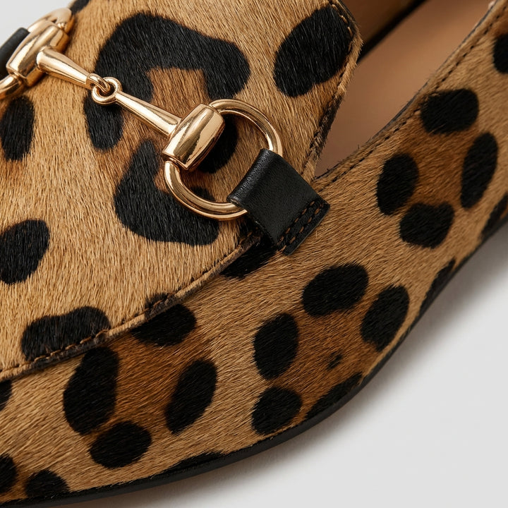 Leona | Mules Leopardo con Catena Donna Chic