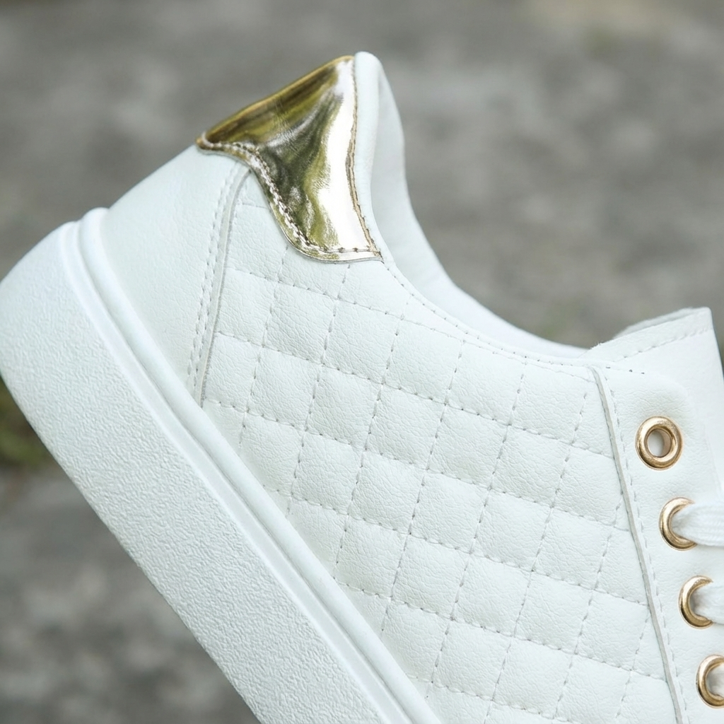 Leslie | Zapatillas Acolchadas con Cordones para Mujer