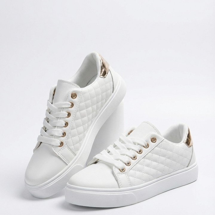 Leslie | Zapatillas Acolchadas con Cordones para Mujer