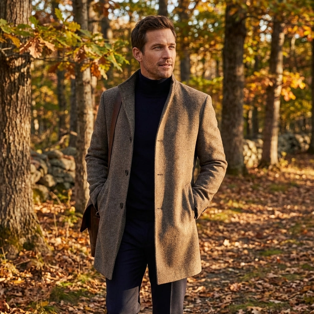 Lewis | Abrigo de cuello alto para hombre